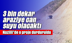 3 bin dekar araziye can suyu olacaktı: Nazilli'de o proje durduruldu