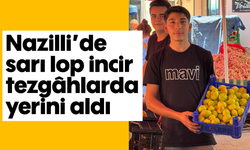 Nazilli’de sarı lop incir tezgâhlarda yerini aldı