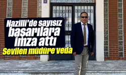 Nazilli'de sayısız başarılara imza attı: Sevilen müdüre veda