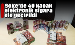 Söke’de 40 kaçak elektronik sigara ele geçirildi