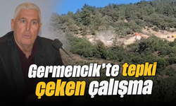 Germencik’te tepki çeken çalışma