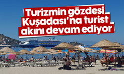 Turizmin gözdesi Kuşadası'na turist akını devam ediyor