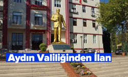 Aydın Valiliğinden İlan