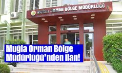 Muğla Orman Bölge Müdürlüğü'nden ilan!