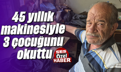 Aydın'da 56 yıllık terzi, 45 yıllık makinesiyle 3 çocuğunu okuttu