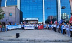 Aydın'da memurlar, iş bıraktı