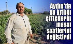 Aydın'da su kıtlığı çiftçilerin mesai saatlerini değiştirdi