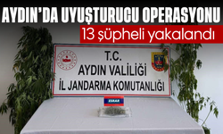 Aydın’da uyuşturucu operasyonu: 13 şüpheli yakalandı