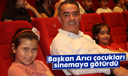 Başkan Arıcı çocukları sinemaya götürdü