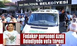 Fedakar personel üzdü: Belediyede vefa töreni