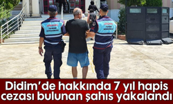 Didim'de hakkında 7 yıl hapis cezası bulunan şahıs yakalandı