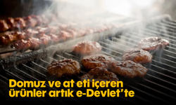 Domuz ve at eti içeren ürünler artık e-Devlet'te
