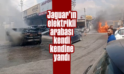 Jaguar'ın elektrikli arabası kendi kendine yandı