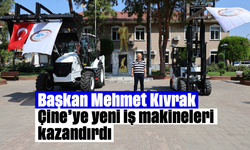 Başkan Mehmet Kıvrak, Çine’ye yeni iş makineleri kazandırdı