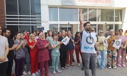 Sağlık emekçileri ''Hakları'' için Kuşadası'ndan ses yükseltti
