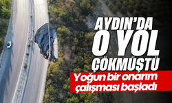 Aydın'daki çöken yol da son durum