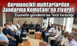 Germencikli muhtarlardan Jandarma Komutanı'na ziyaret: Ziyaretin gündemi ise 'incir hırsızlığı'