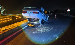 Atça’da yol çalışması kazaya neden oldu: Sürücü takla atan araçtan yaralı kurtuldu