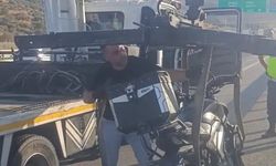 Yenipazar'da motosiklet sürücüsü ölümden döndü