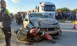 Otomobil motosikletle çarpıştı: 1 ölü