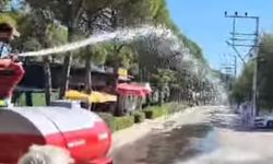 Didim'de siteye TOMA tipi müdahale tankeri