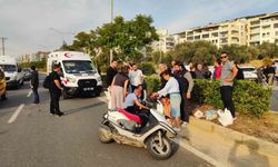 Aydın'da motosikletin çarptığı kadın ağır yaralandı