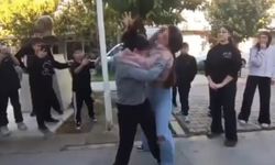 Ortaokullu kızlar birbirine girdi