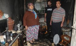 Evi yanan çaresiz aile yardım bekliyor
