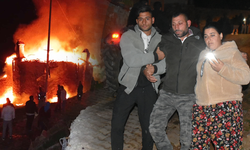 Karacasu'daki yangında Fener Bahçe korkuttu