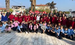 Germencikli öğrencilerden Atatürk’e vefa