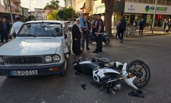Nazilli'de motosiklet sürücüsü ölümden döndü