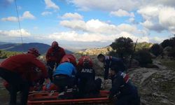 Aydın'da yürüyüş yaparken dere yatağına düşen şahıs kurtarıldı