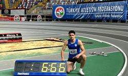 Aydınlı atletten Türkiye rekoru