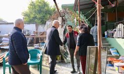 Başkan Kıvrak’tan evi yanan aileye destek