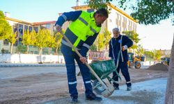 Didim'de yol yapım atağı sürüyor