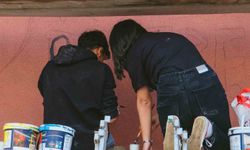 Filistin için duvarları boyadılar