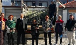 Kuşadası'nda zeytin fidanları çiftçiyle buluştu