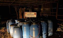 Aydın'da yeni yıl öncesi 6 ton sahte alkol ele geçirildi