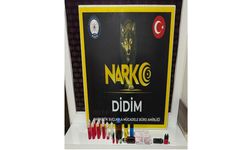 Didim'de 2 kiloya yakın sıvı uyuşturucu ele geçirildi