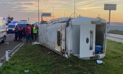 Yenipazar’da işçi minibüsü devrildi; 16 yaralı!
