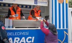 Kuşadası’nda soğuğa belediye eliyle sıcak bir mola