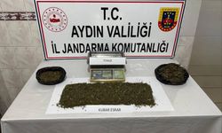 Nazilli'de bir evde yarım kilo esrar bulundu