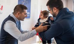 Teoman bebeğin ailesinden Başkan Günel'e ziyaret