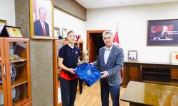 Türkiye şampiyonlarından Kaymakam Abay’a ziyaret