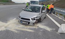 Nazilli'de korkunç olay: Otomobil alev aldı