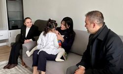 Sarıbaş'tan depremde ailesini kaybeden minik Betül'e ziyaret