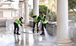 Didim’deki camilerde Ramazan öncesi temizlik çalışmaları yoğunlaştırıldı