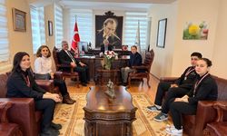 Gastronomi şampiyonlarından Kaymakam Keklik'i ziyaret