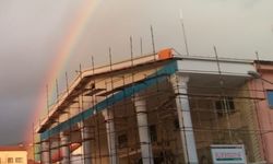 Karacasu'da çifte gökkuşağı