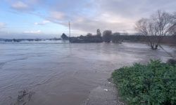 Sarıçay taştı, Bağarası’nda tarım arazileri sular altında